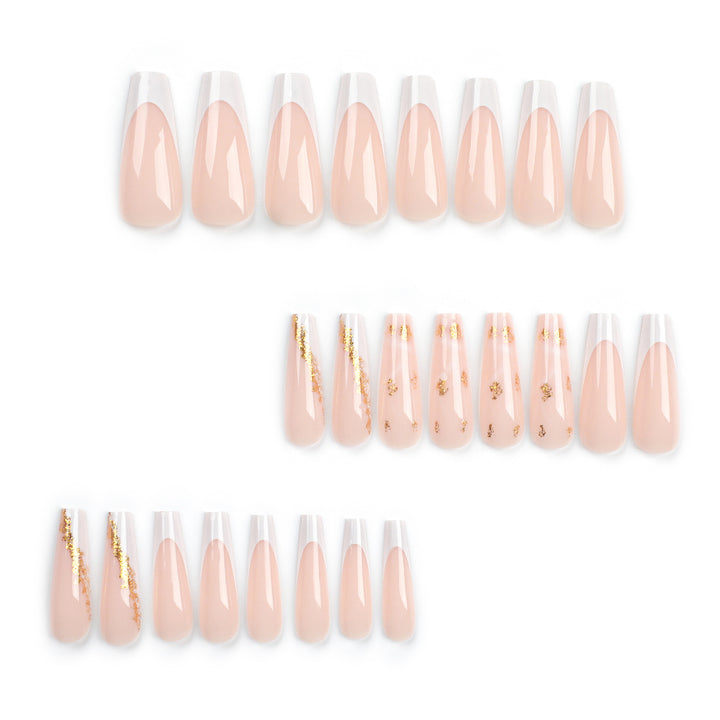 Artistic Stiletto Nails with Glitter and Shine Accents Kalsten