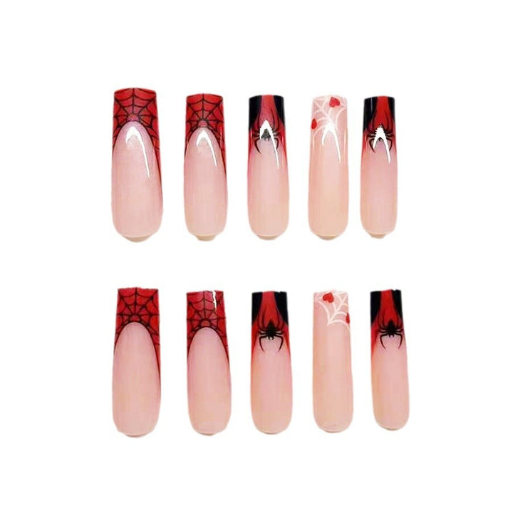 Themed Spider Web Nail Art Extensions Kalsten