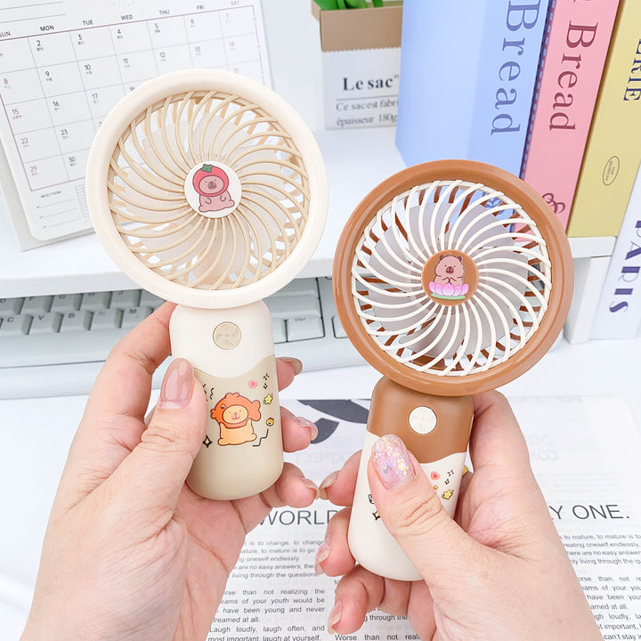 Women's portable hand fan with cute animal design Kalsten