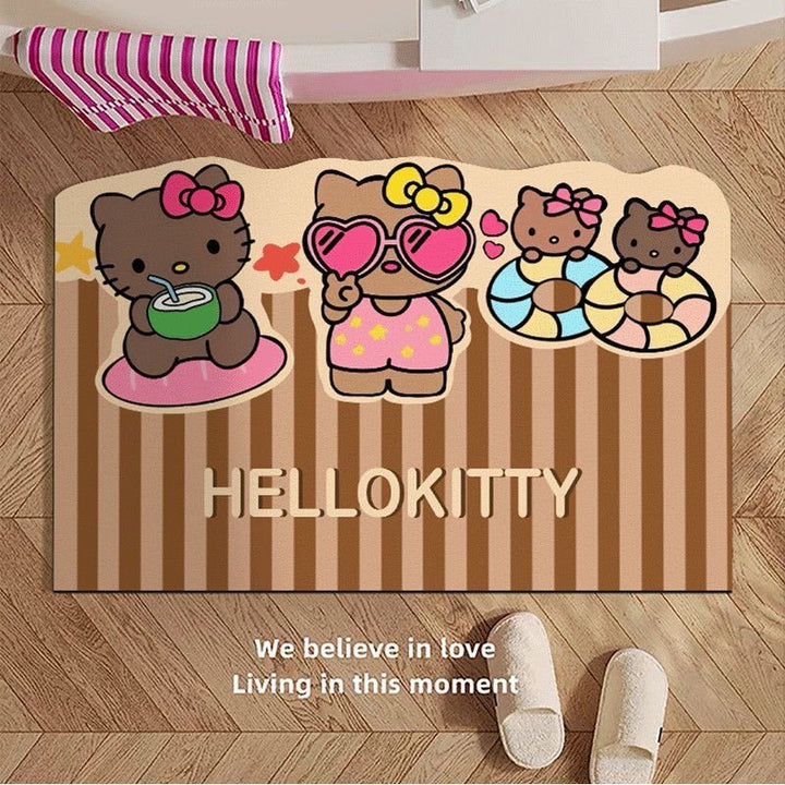 Hello Kitty Themed Plush Bath Mat