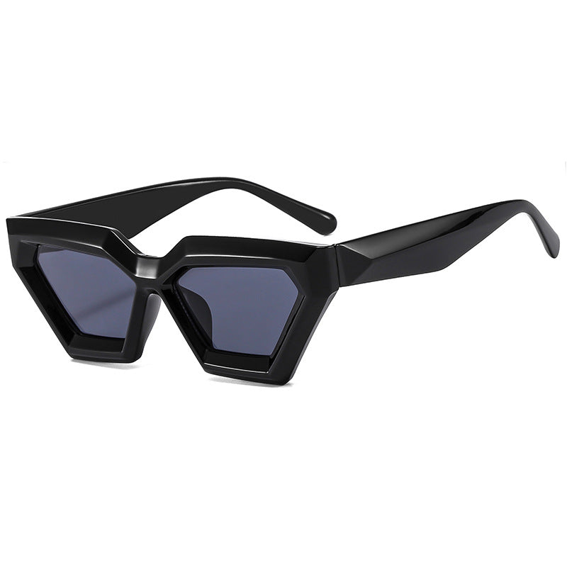 Chic Hexagonal Frame Sunglasses  1787664534