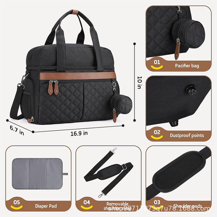 Multifunctional Nursing Bag with Insulated Interior Kalsten