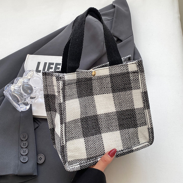 Plaid Tote