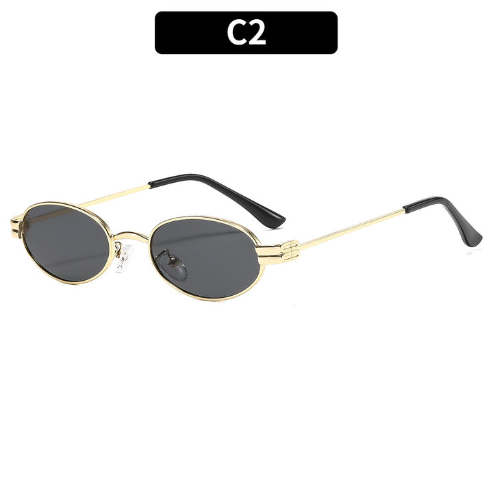 Elegant Oval Frame Sunglasses  1787664226