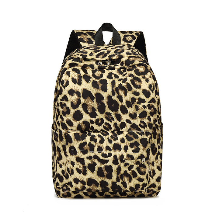 Stylish Cow Print Backpack and Accessory Set Kalsten