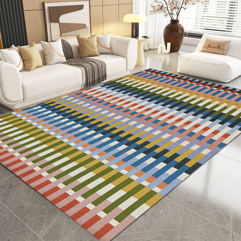 Geometric Weave Pattern Area Rug