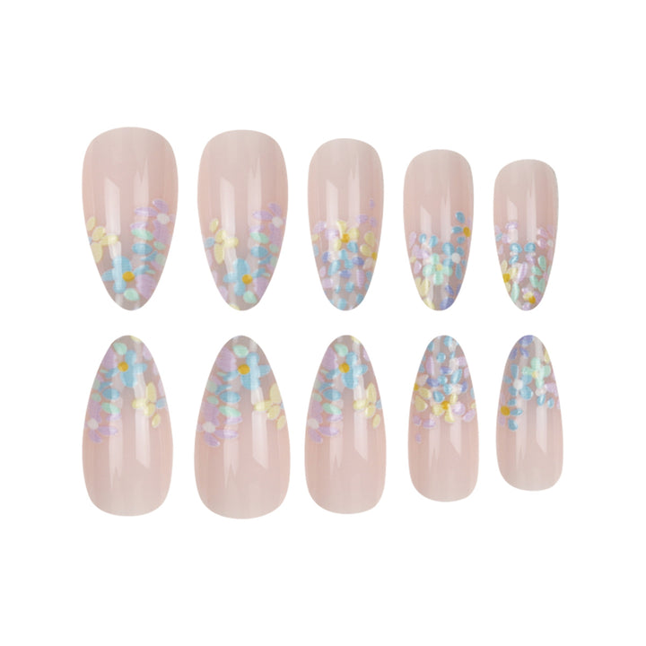 Floral Accented Press-On Nail Set Kalsten