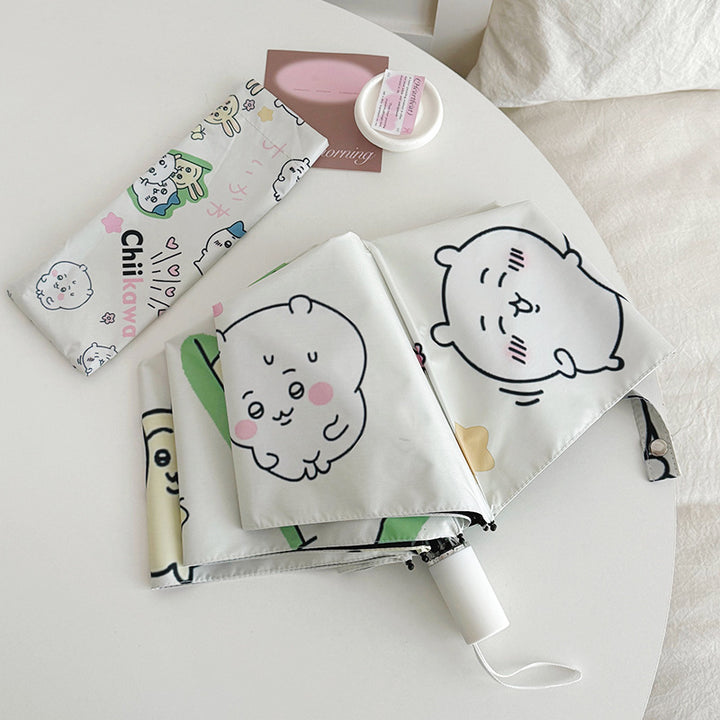 Women's Foldable Umbrella with Cute Cartoon Designs Kalsten