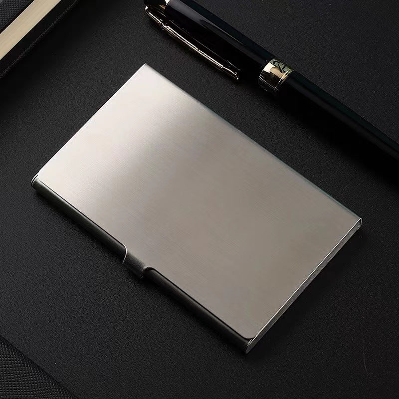 Elegant Stainless Steel Business Card Case