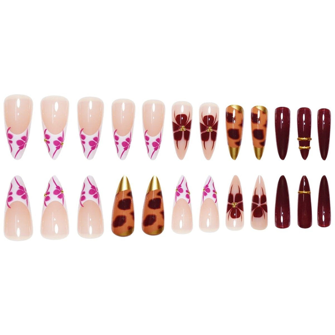 Artistic Long Stiletto Press-On Nail Extensions Kalsten