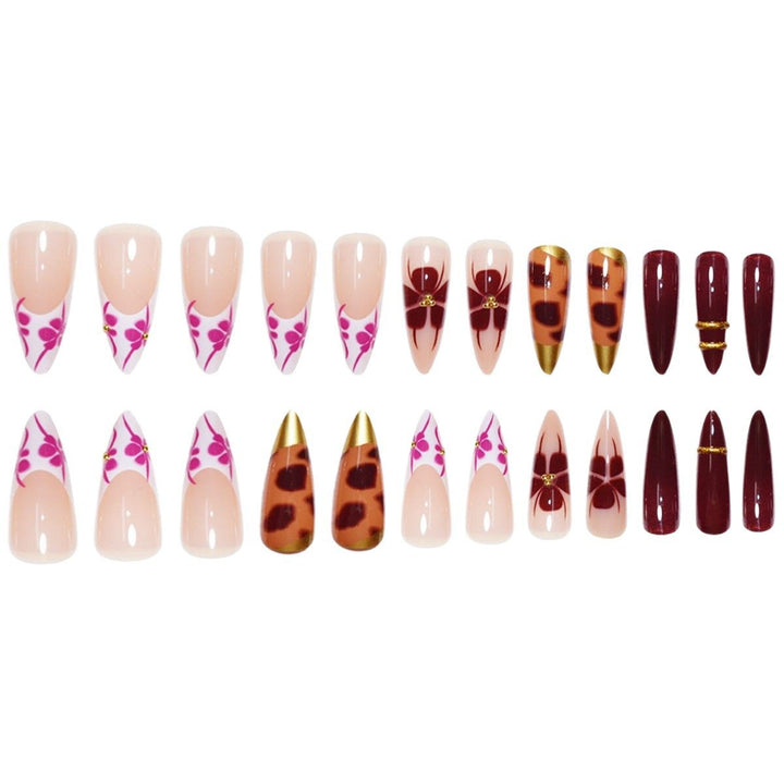 Artistic Long Stiletto Press-On Nail Extensions Kalsten