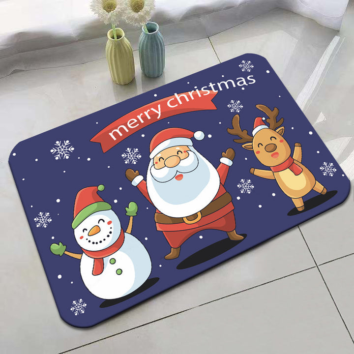 Festive Holiday-Themed Bath Mat Kalsten