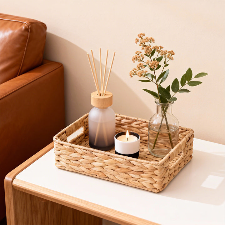 Versatile Rectangular Woven Storage Basket Kalsten