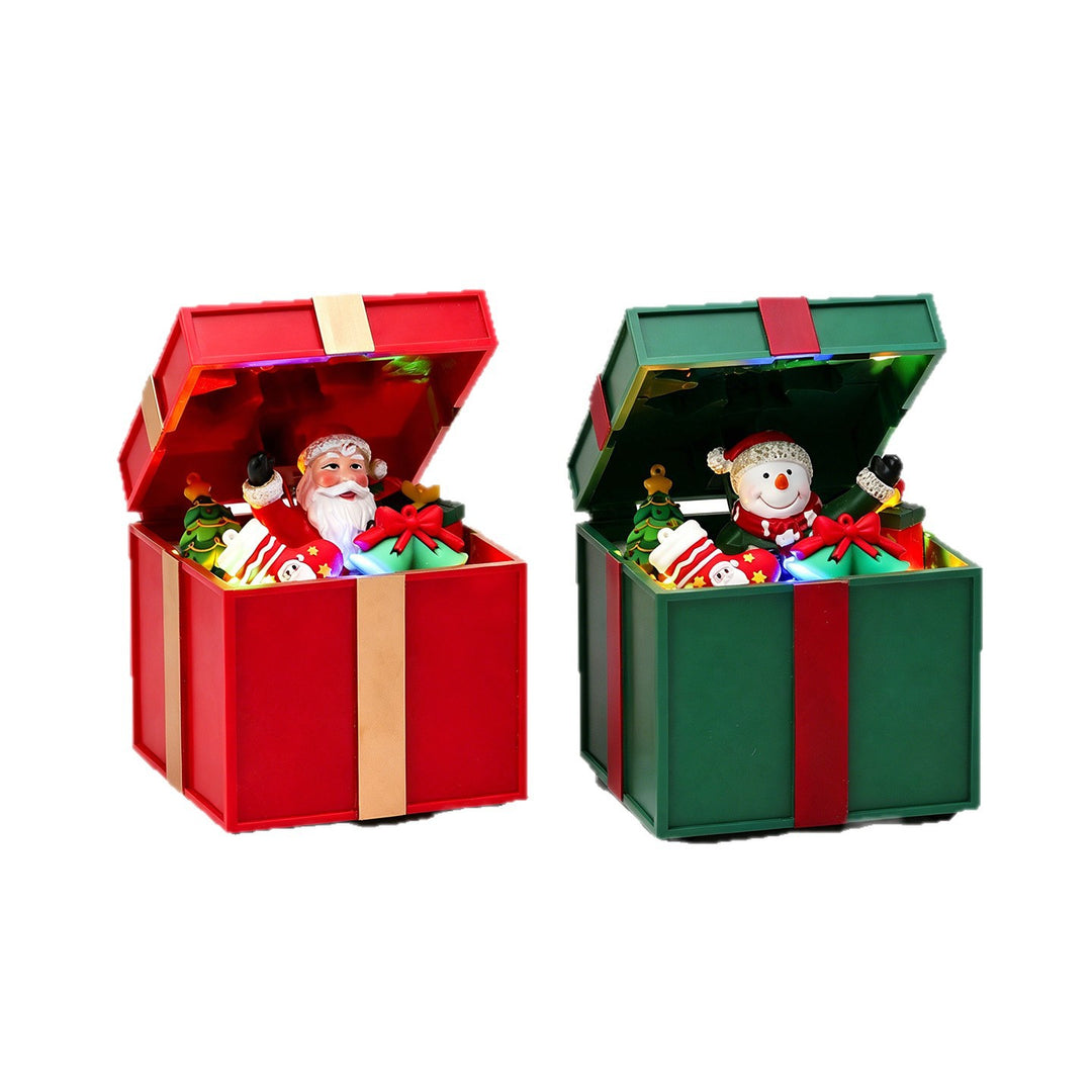 Decorative Christmas box with LED lighting Kalsten