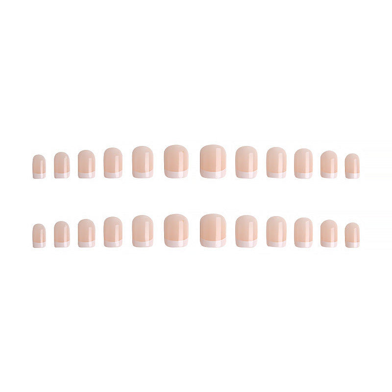 Artistic French Tip Artificial Nails Kalsten