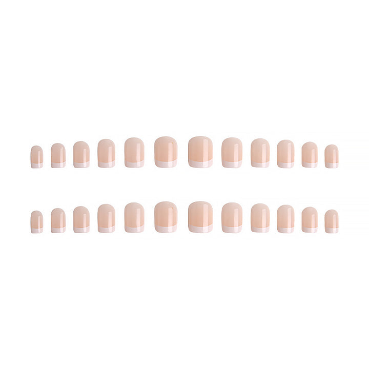 Artistic French Tip Artificial Nails Kalsten