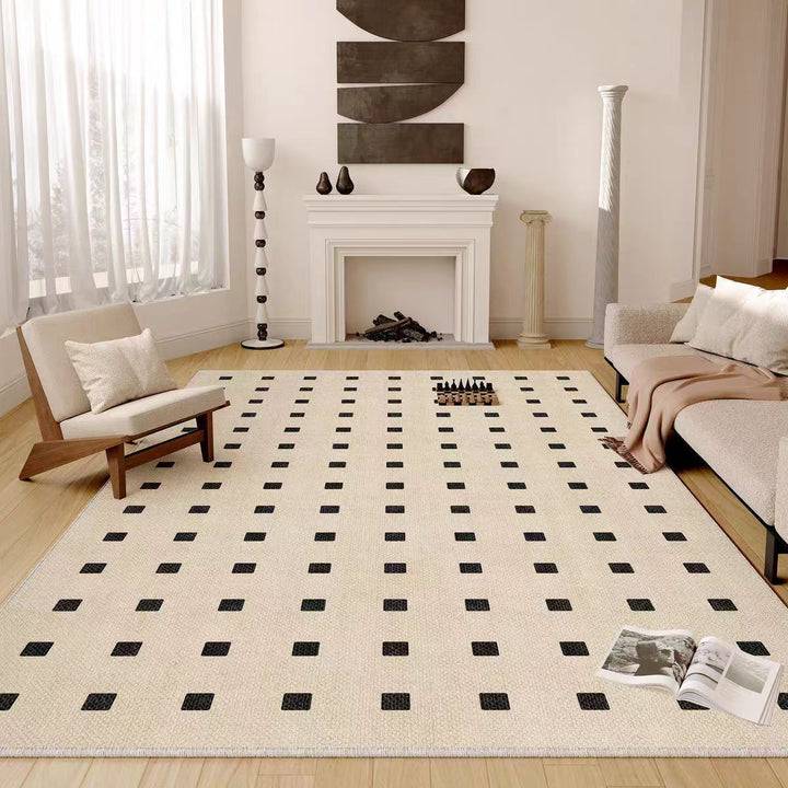 Modern Checkerboard Pattern Area Rug