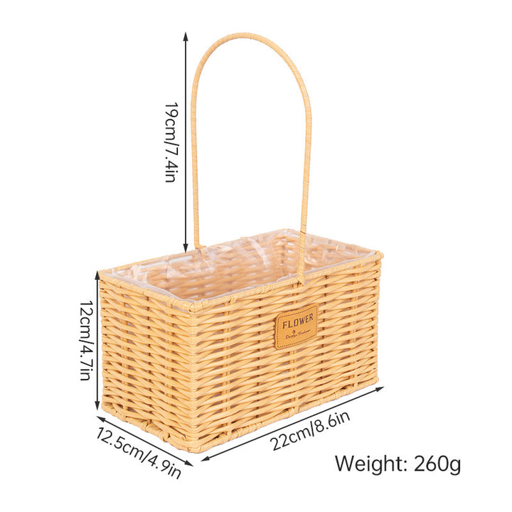 Decorative Wicker Storage Basket Kalsten