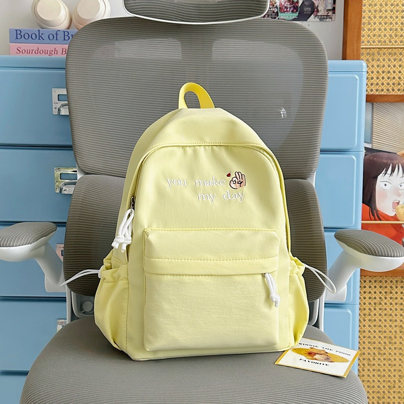 Casual Embroidered Mini Backpack Kalsten