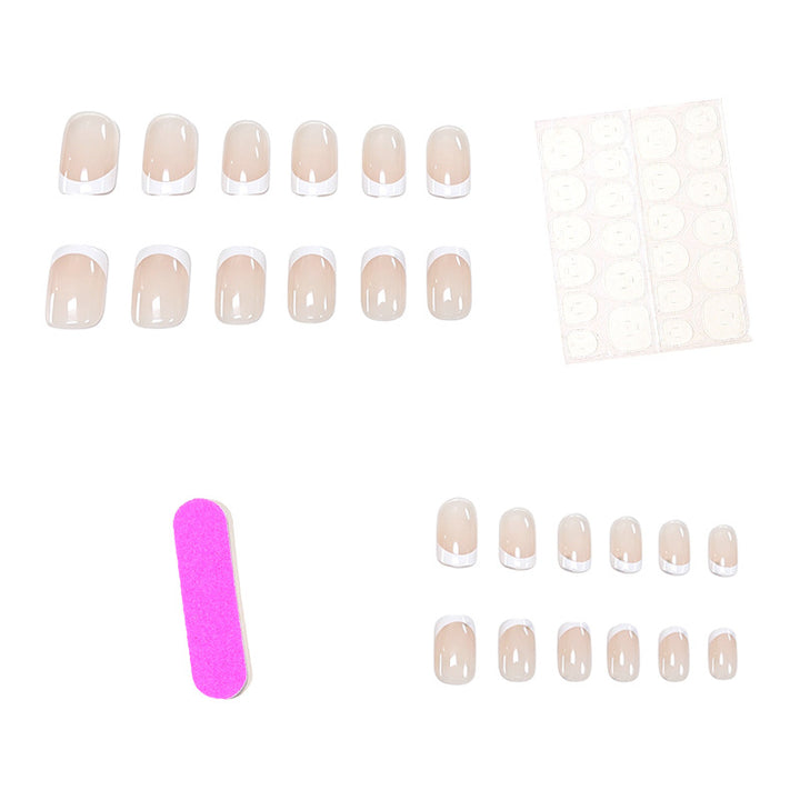 French Tip Acrylic Nail Enhancements Kalsten