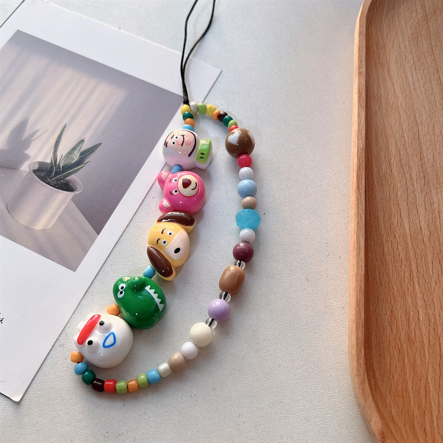 Playful Character Beaded Lanyard Kalsten