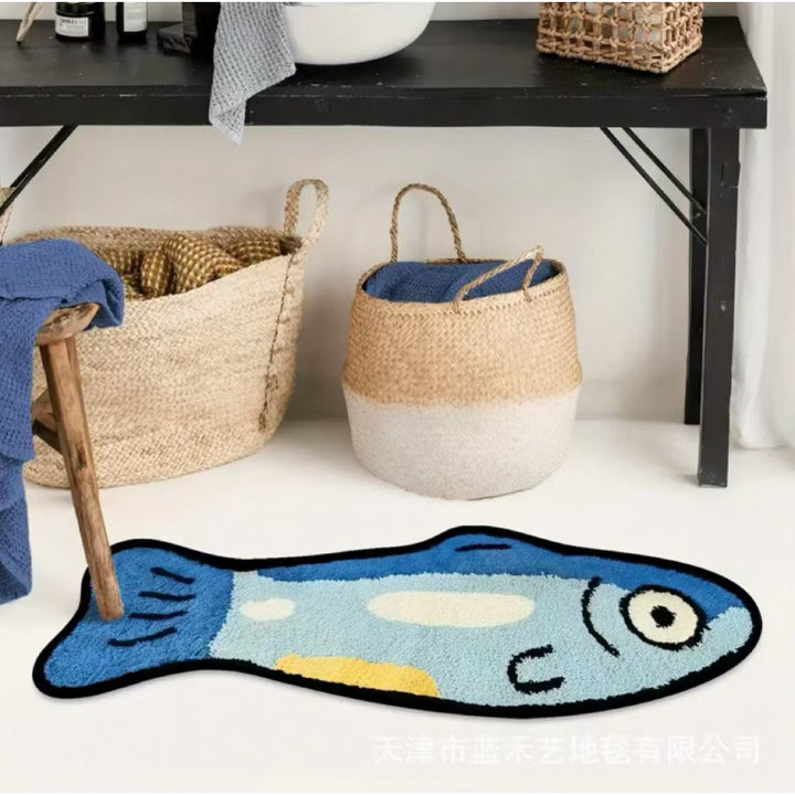 Fish Shop Shaped Decorative Bath Mat