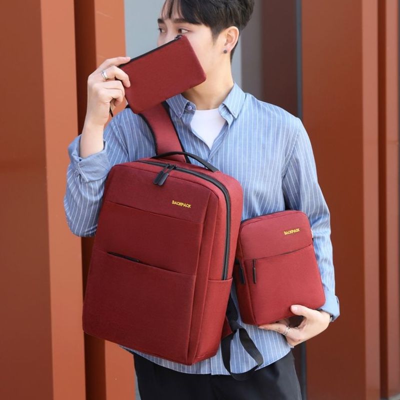 Versatile Three-Piece Travel Backpack Set Kalsten