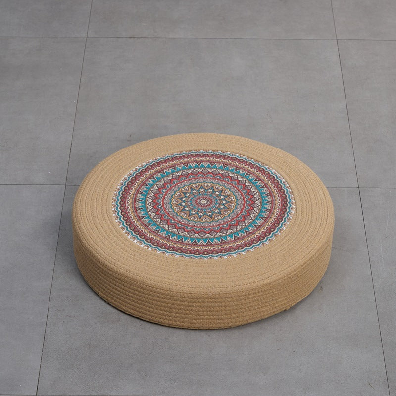 Beef Artificial Leather Pouf Kalsten