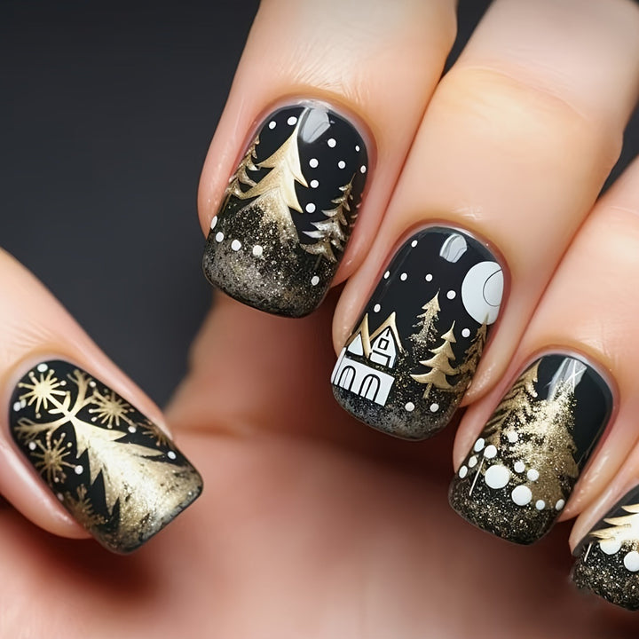 Elegant Winter Nail Art Kalsten