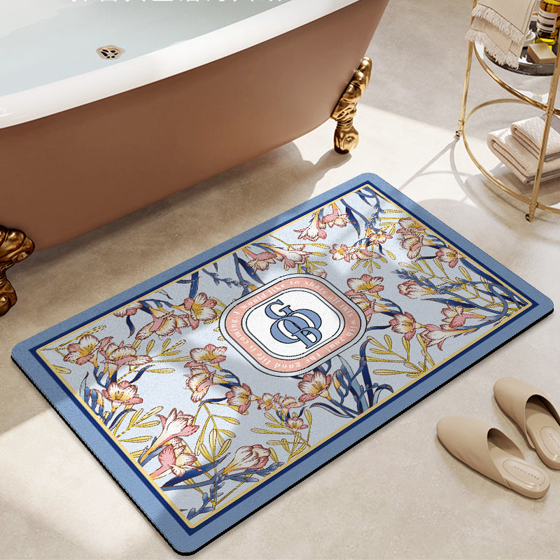 Floral Decorative Bath Mat
