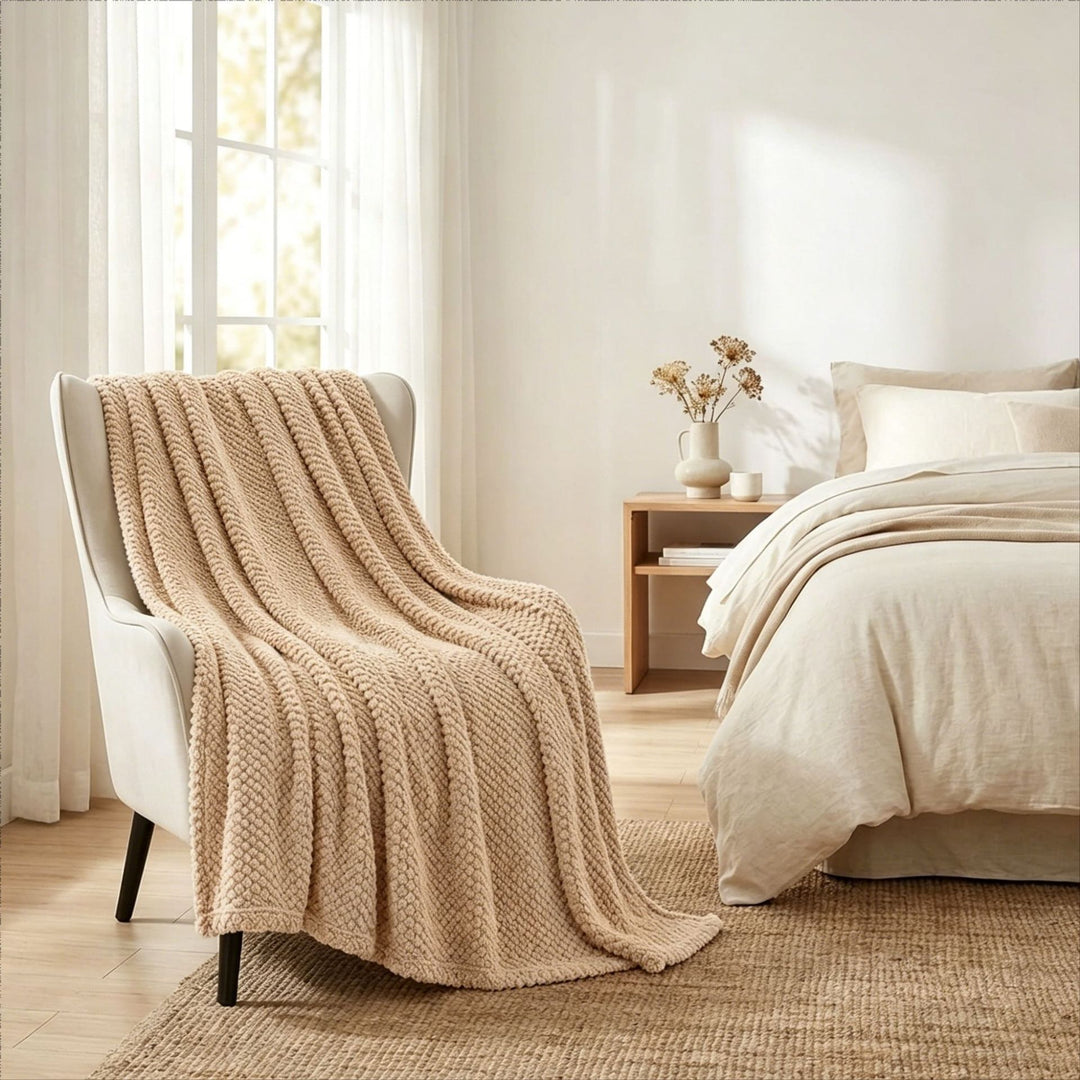 Chunky Knit Throw Blanket
