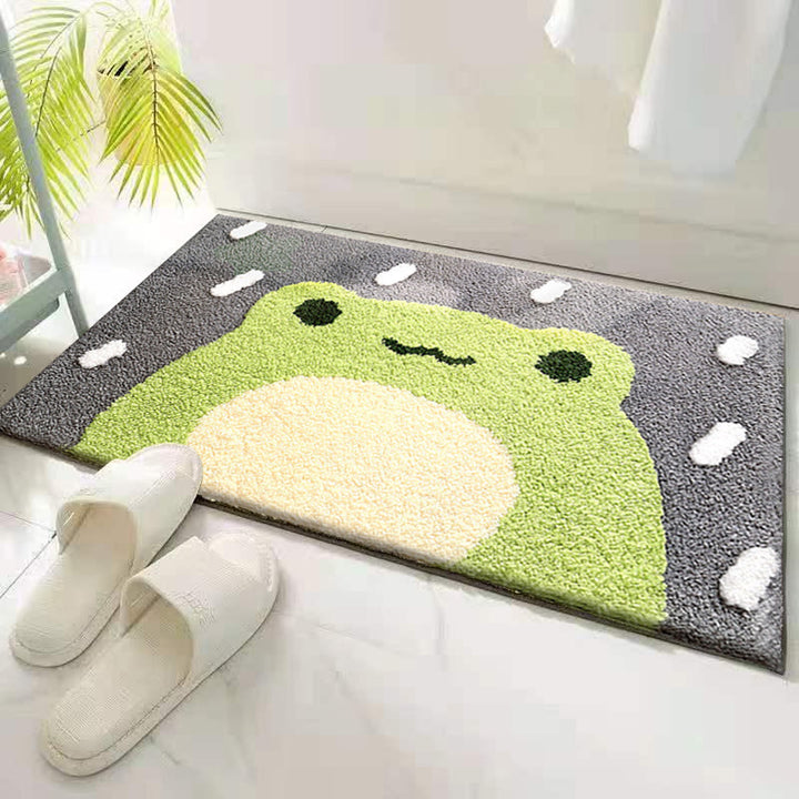 Coastal Waves Shaped Bath Mat