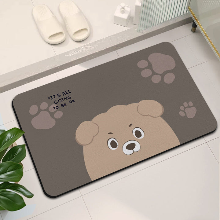 Stylish Abstract Design Bath Mat