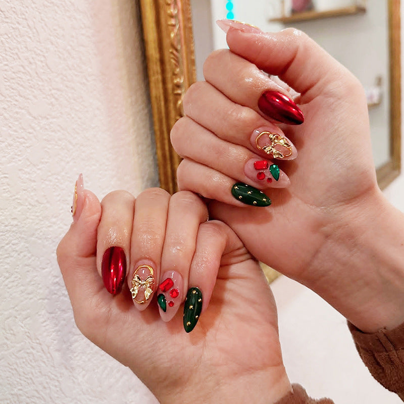 Artificial nail set with festive decorative details Kalsten