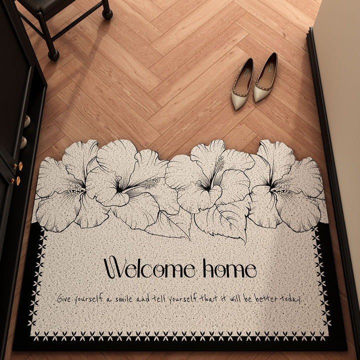 Floral-Themed Welcome Mat Kalsten