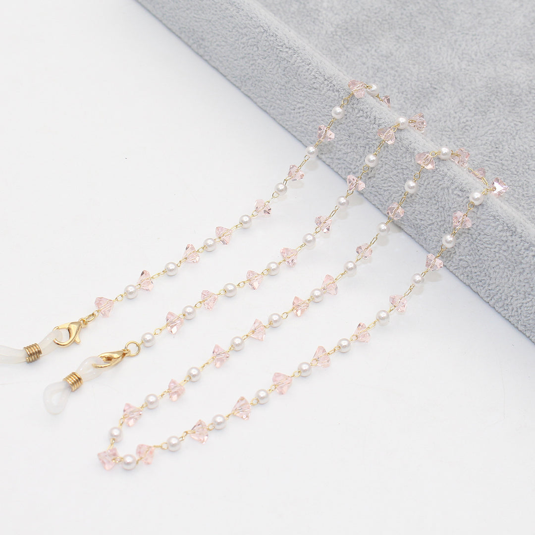 Stylish Pearl and Crystal Eyewear Chain Kalsten