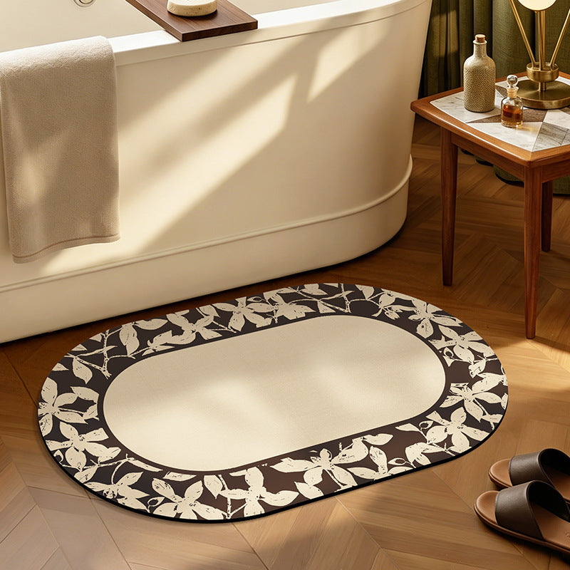 Botanical Design Bath Mat Kalsten