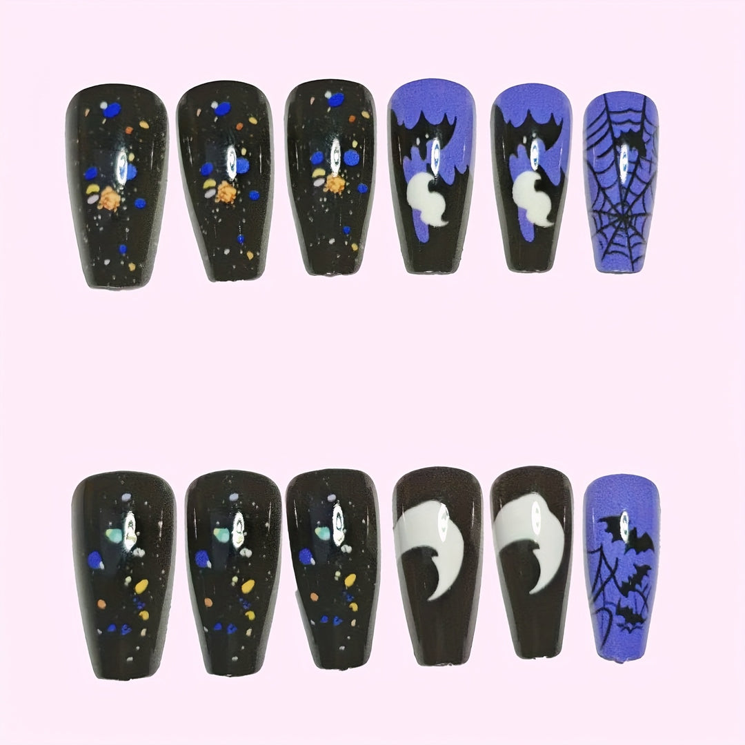 Halloween-Inspired Thematic Nail Art Set