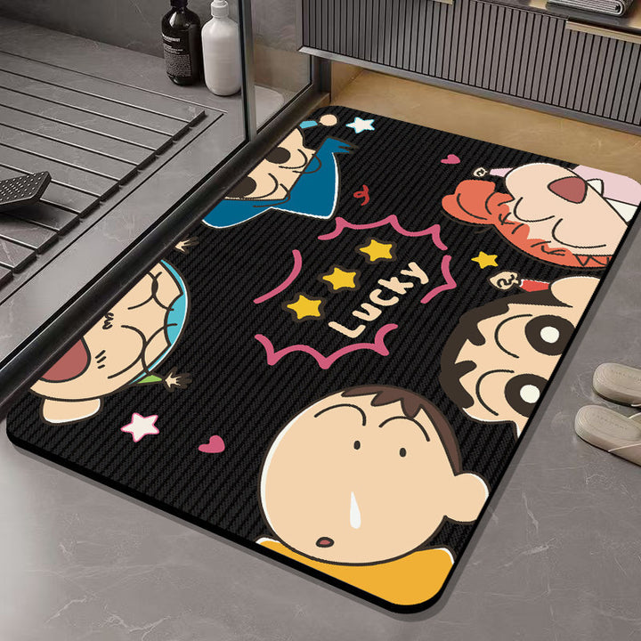 Fun Cartoon Character Bath Mat