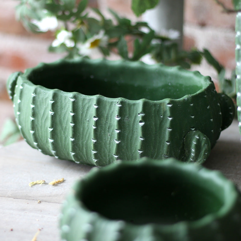 Decorative flower pot in cactus design Kalsten
