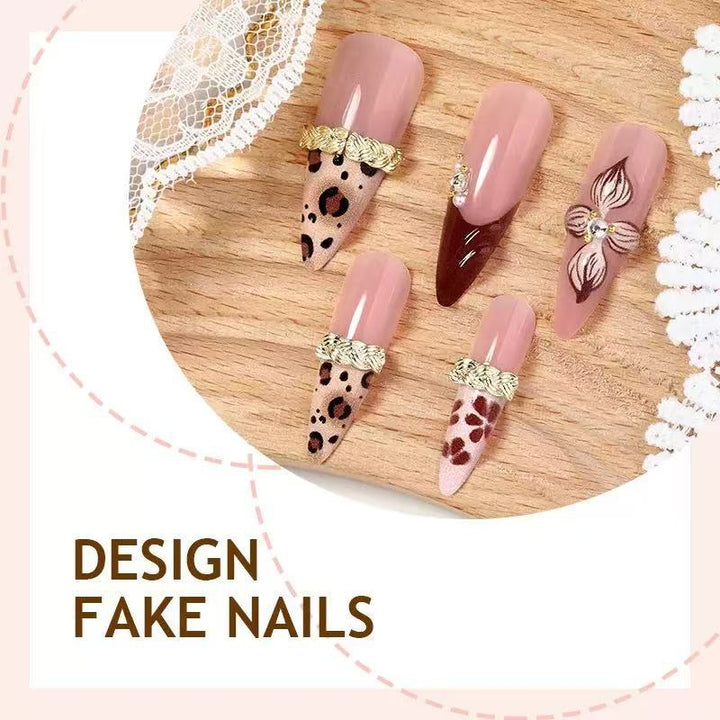 Artistic Decorative Stiletto Press-On Nails Kalsten