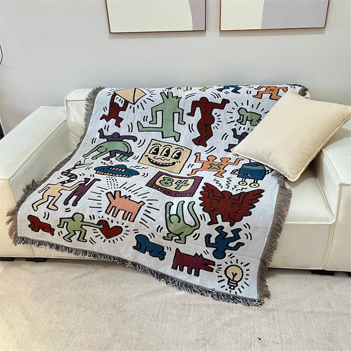 Artistic Graphic Tapestry Blanket