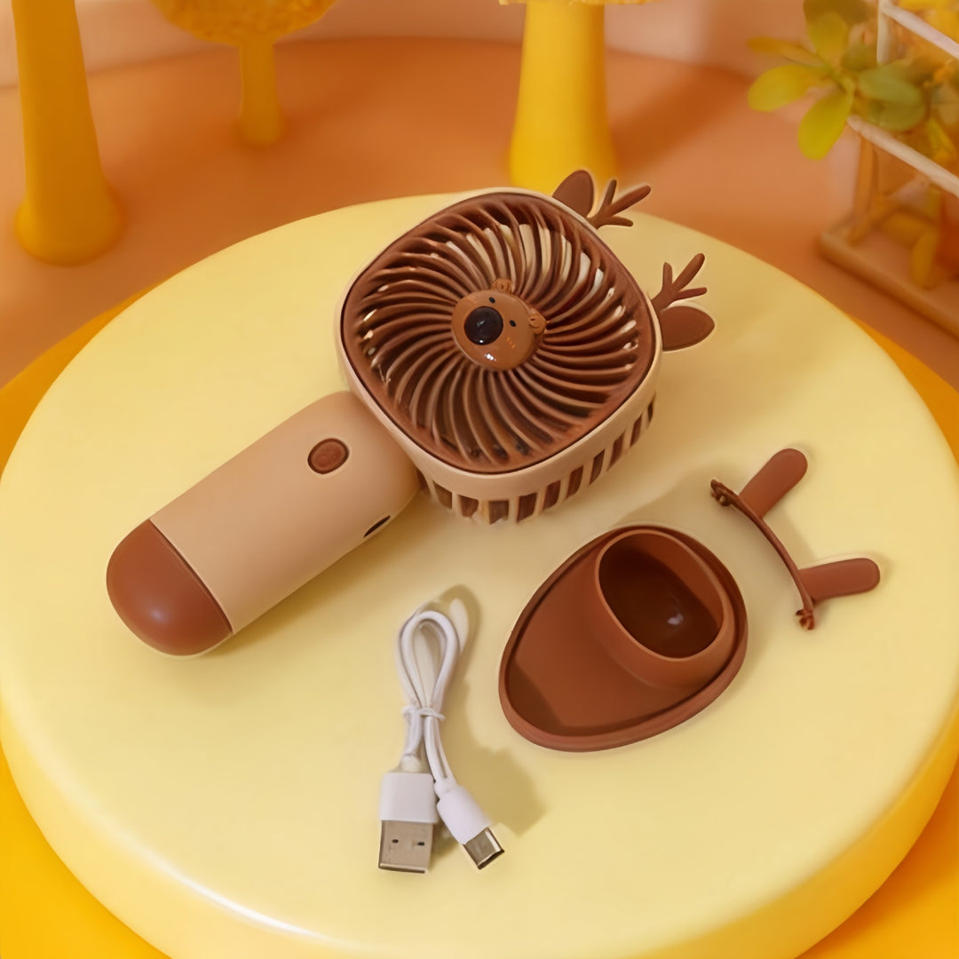 Women's Portable Hand Fan with Ergonomic Grip Design Kalsten