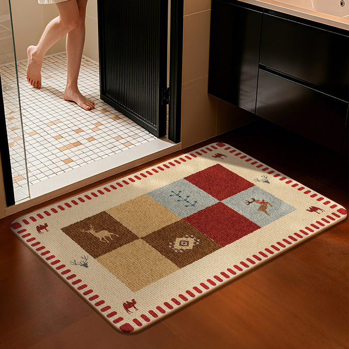 Decorative Star-patterned Bath Mat Kalsten