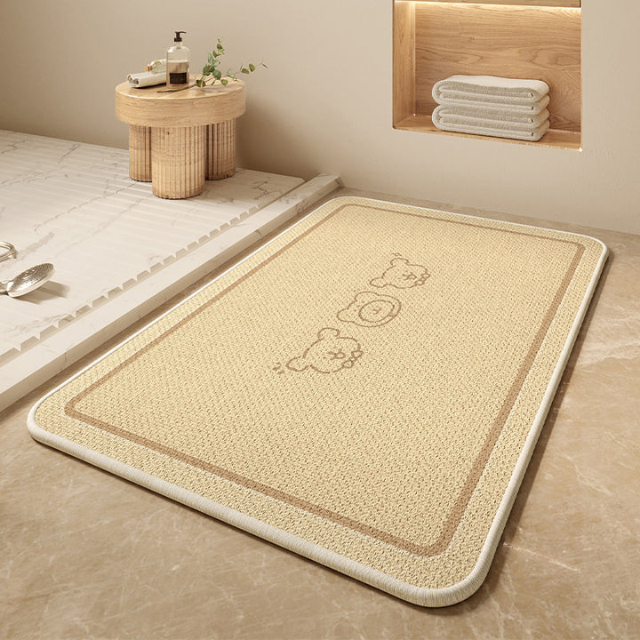 Cartoon Dog-Themed Bath Mat Kalsten