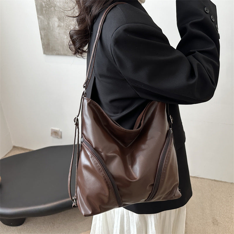 Chic Faux Leather Hobo Bag Kalsten