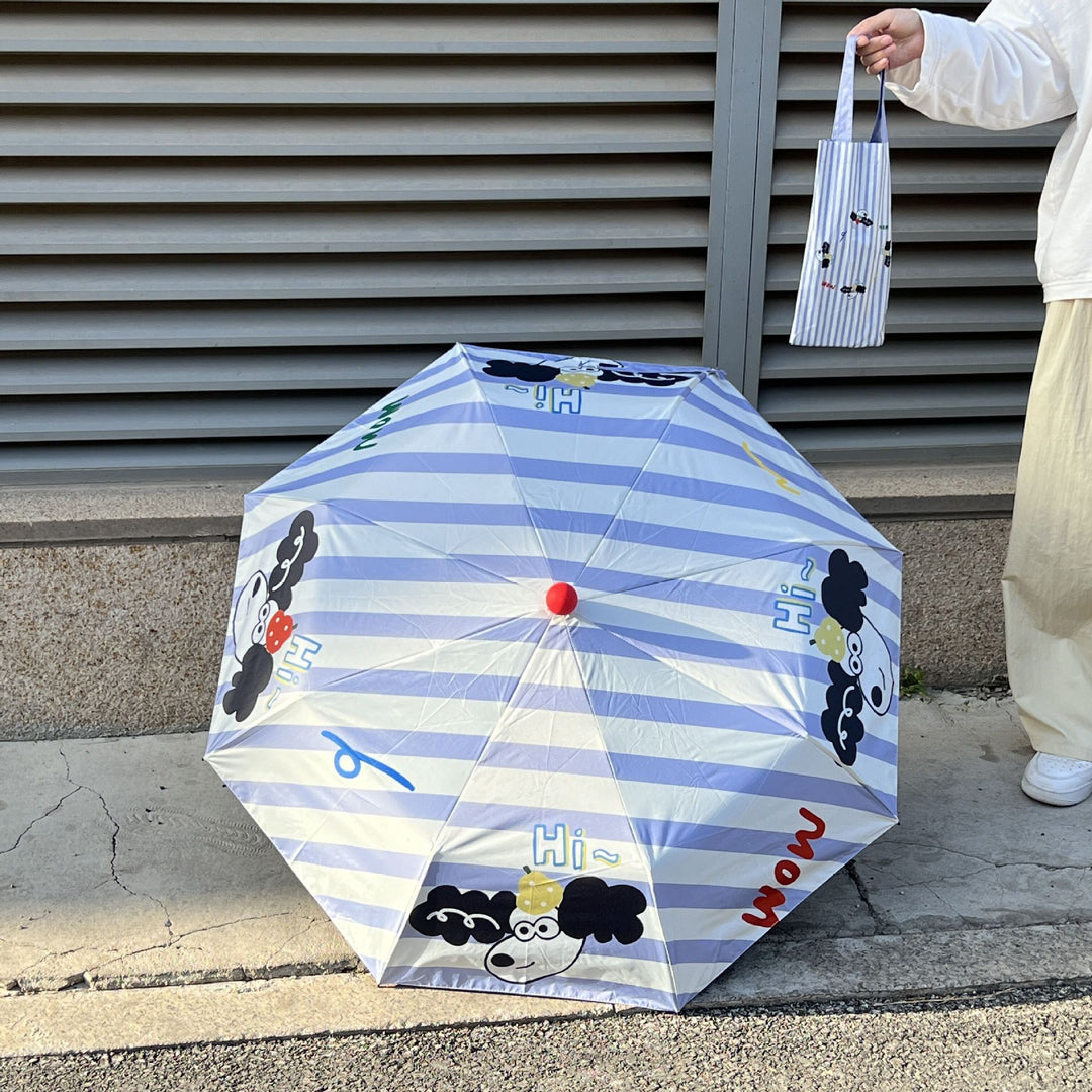 Ladies practical folding umbrella with innovative drip design Kalsten