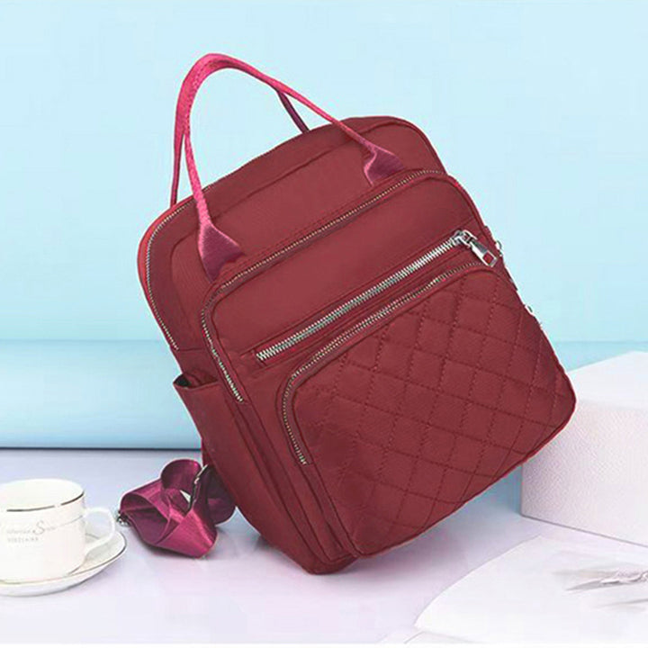 Quilted Multi-Compartment Backpack Kalsten