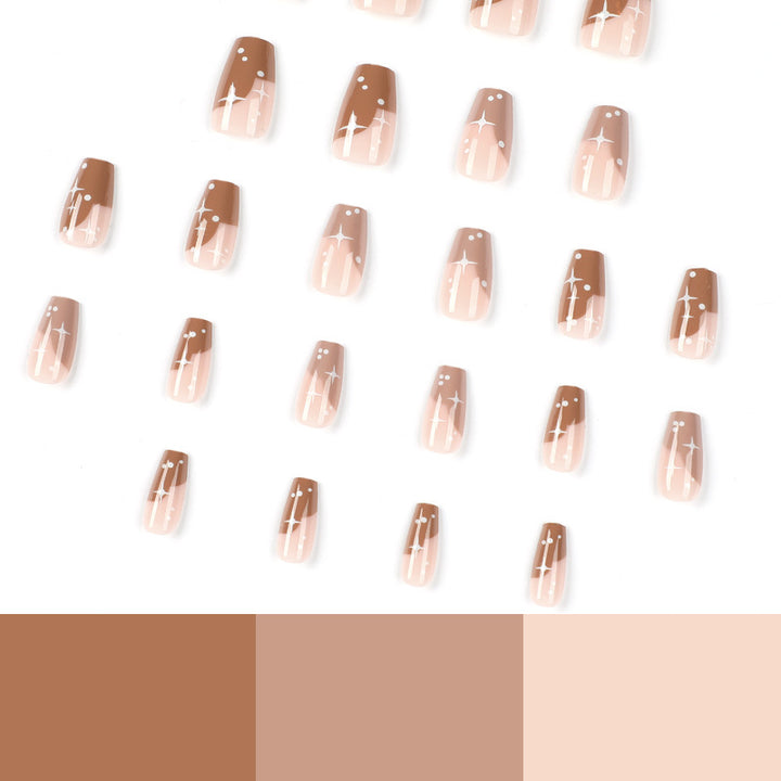 Artful Nail Extensions with Modern Color Design Kalsten