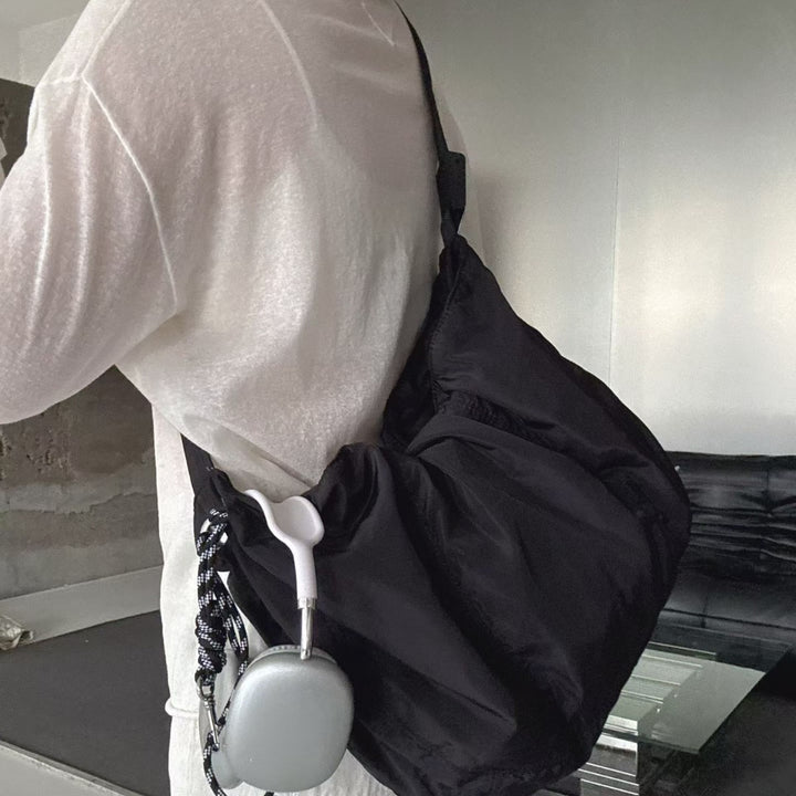 Functional Drawstring Shoulder Bag